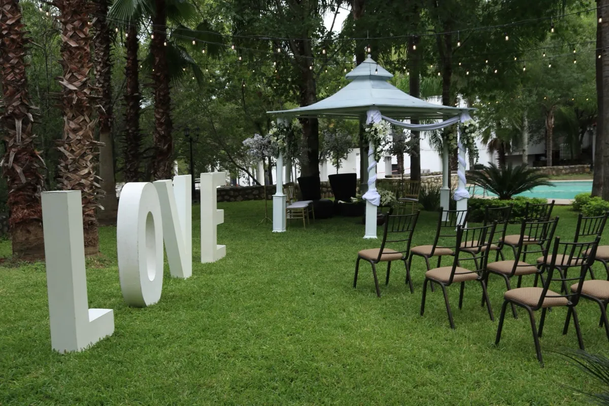 Salón montado para evento